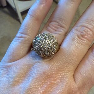 Alexis Bittar Gold and Crystal Dome Women's Ring